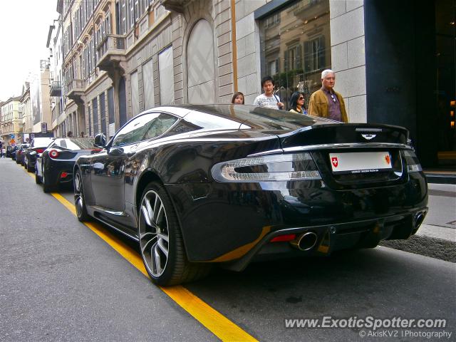 Aston Martin DBS spotted in Milan, Italy