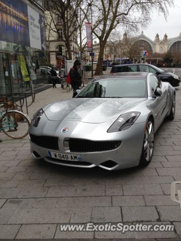 Fisker Karma spotted in Rome, Italy