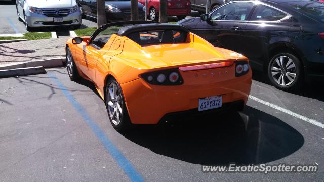 Tesla Roadster spotted in Tustin, California