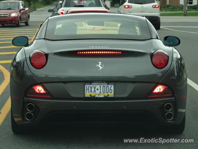 Ferrari California spotted in West Chester, Pennsylvania