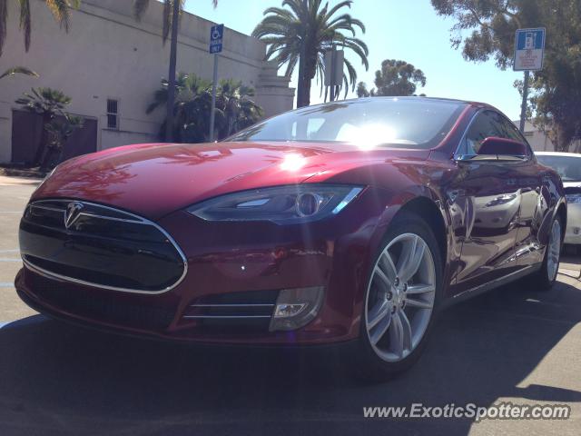 Tesla Model S spotted in San Diego, California