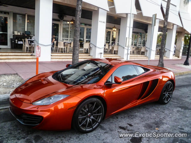 Mclaren MP4-12C spotted in Miami Beach, Florida