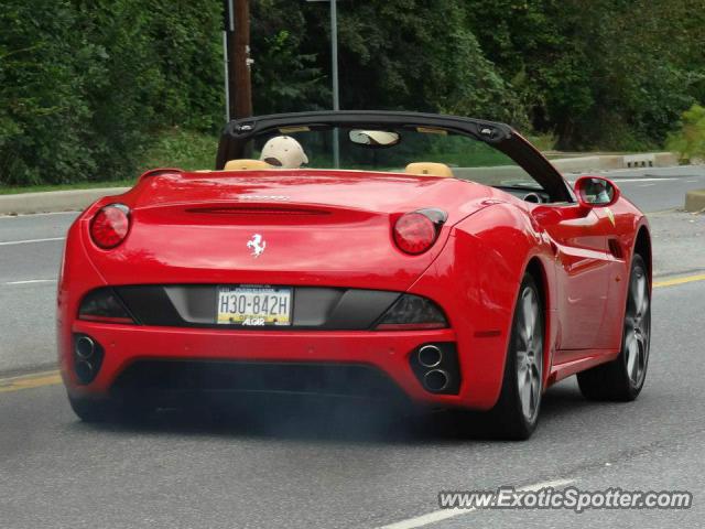 Ferrari California spotted in Greenville, Delaware