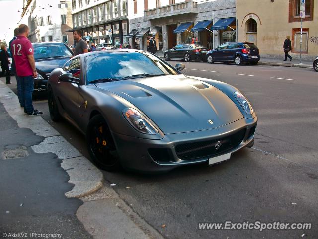 Ferrari 599GTB spotted in Milan, Italy