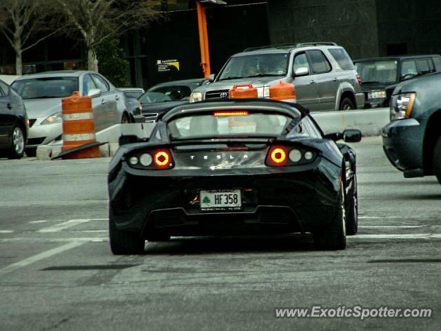 Tesla Roadster spotted in Buckhead, Georgia