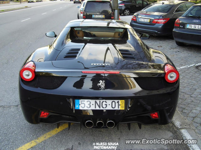 Ferrari 458 Italia spotted in Porto, Portugal