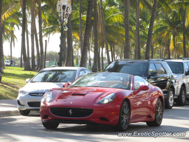 Ferrari California spotted in Miami, Florida