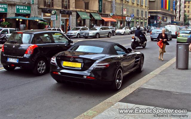 Mercedes SLR spotted in Milan, Italy