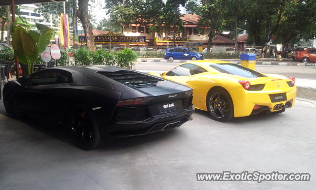 Lamborghini Aventador spotted in KLCC, Malaysia