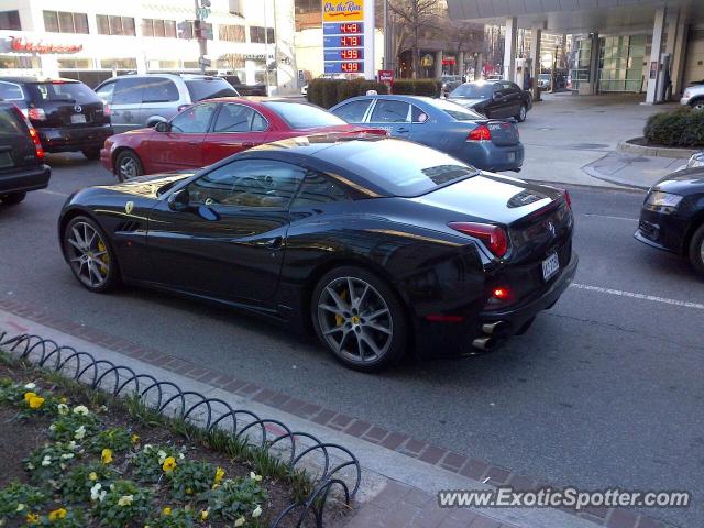 Ferrari California spotted in Georgetown, Maryland