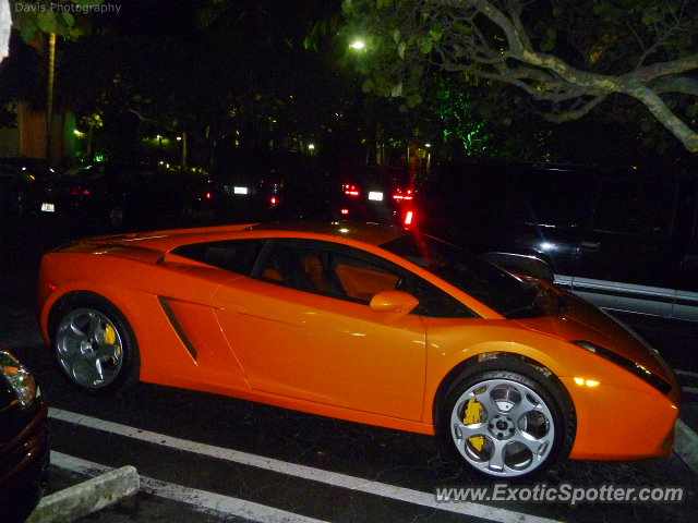 Lamborghini Gallardo spotted in Bal Harbour, Florida