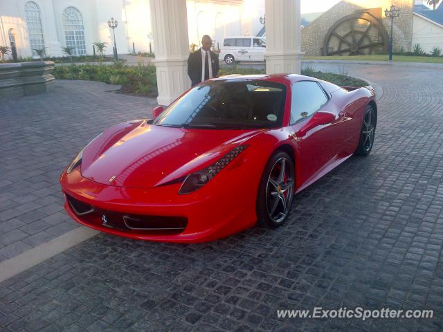 Ferrari 458 Italia spotted in Port Elizabeth, South Africa