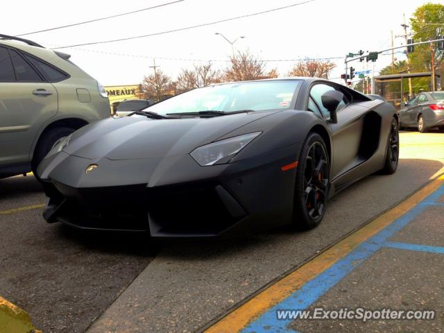 Lamborghini Aventador spotted in Metairie, Louisiana