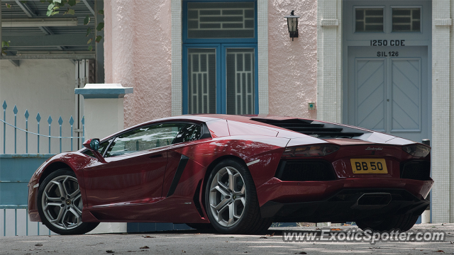 Lamborghini Aventador spotted in Hong Kong, China