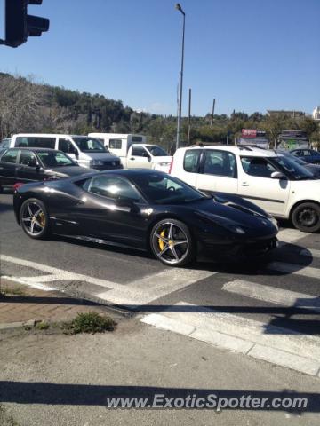 Ferrari 458 Italia spotted in Jerusalem, Israel