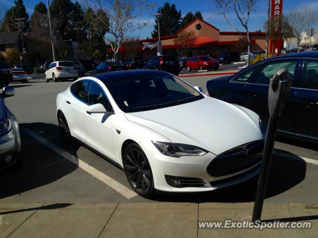 Tesla Model S spotted in San Mateo, California
