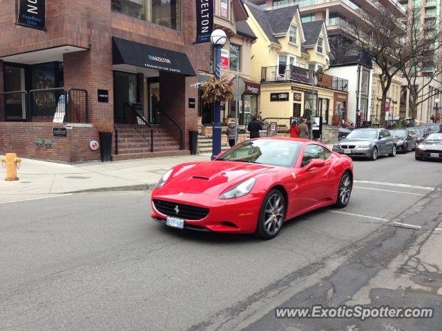 Ferrari California spotted in Toronto, Canada