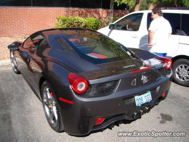 Ferrari 458 Italia spotted in Las Vegas, Nevada