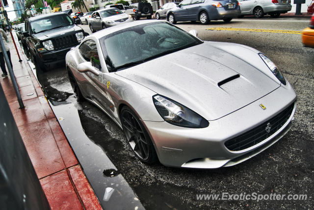 Ferrari California spotted in Miami, Florida