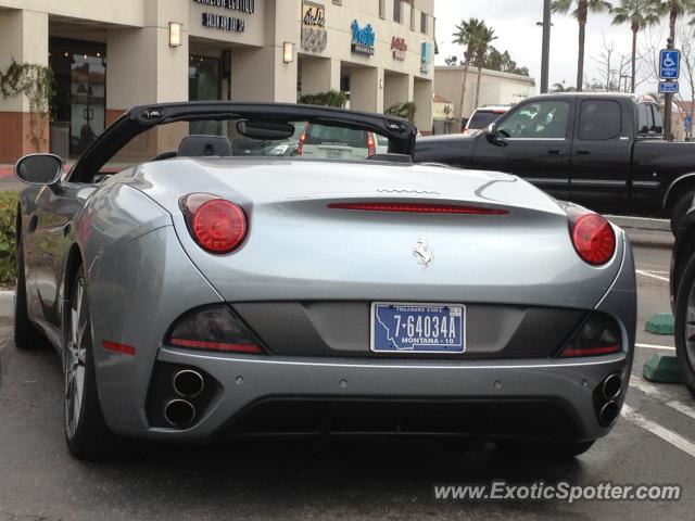 Ferrari California spotted in Carmel Valley, California