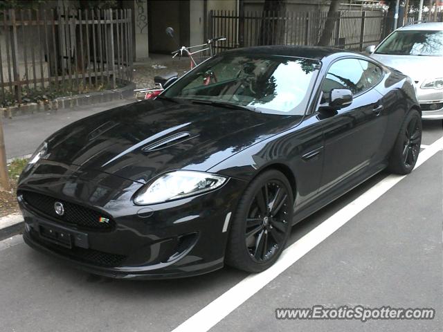 Jaguar XKR spotted in Udine, Italy