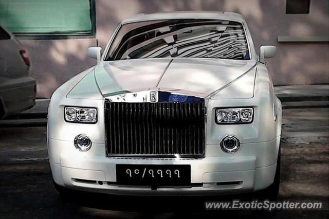 Rolls Royce Phantom spotted in Yangon, Myanmar, Burma