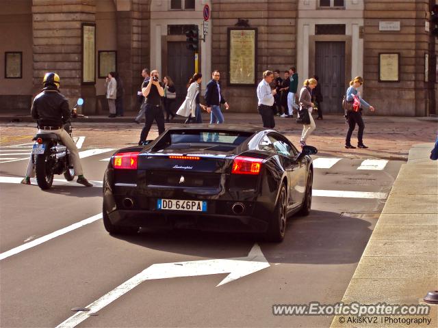 Lamborghini Gallardo spotted in Milan, Italy