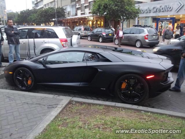 Lamborghini Aventador spotted in Lima, Peru