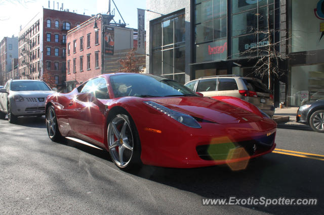 Ferrari 458 Italia spotted in SOHO, New York