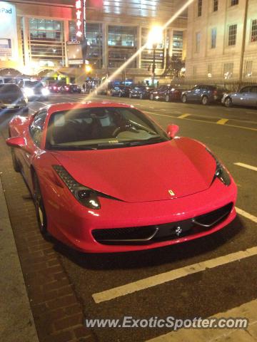 Ferrari 458 Italia spotted in D.C, Washington
