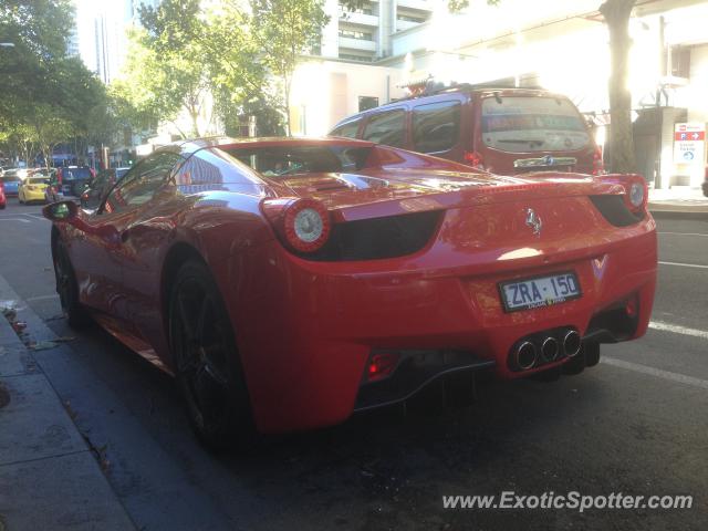 Ferrari 458 Italia spotted in Melbourne, Australia