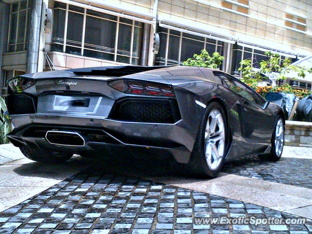 Lamborghini Aventador spotted in KLCC Twin Tower, Malaysia
