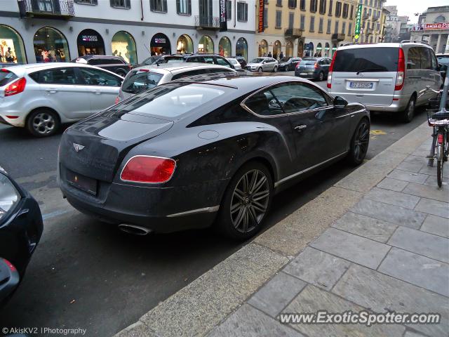 Bentley Continental spotted in Milan, Italy