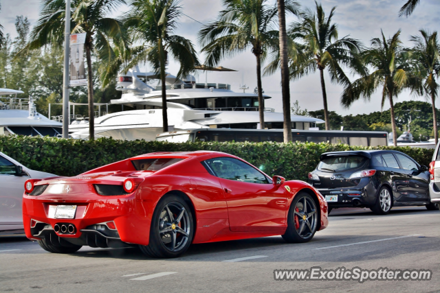 Ferrari 458 Italia spotted in Miami, Florida