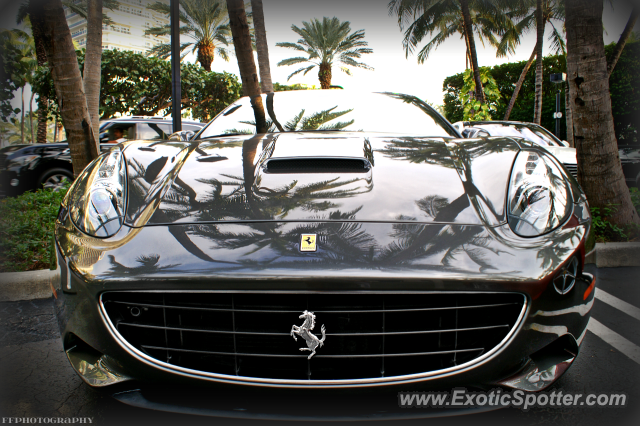 Ferrari California spotted in Miami, Florida