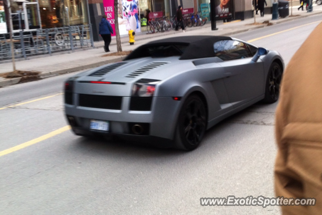 Lamborghini Gallardo spotted in Toronto, Canada
