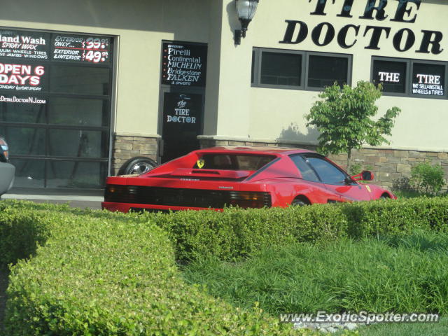Ferrari Testarossa spotted in Shrewsbury, New Jersey