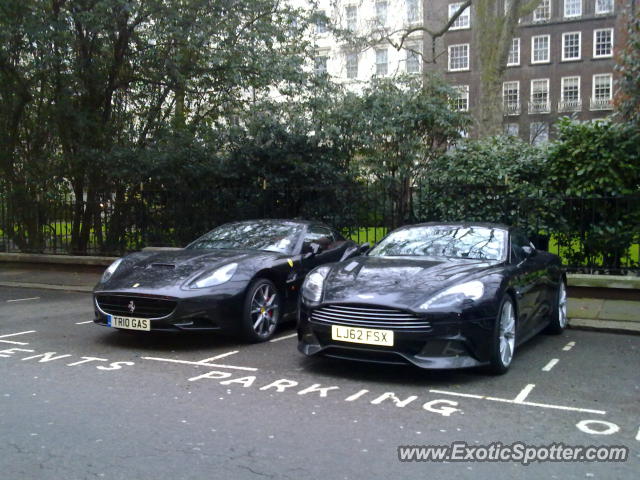 Ferrari California spotted in London, United Kingdom