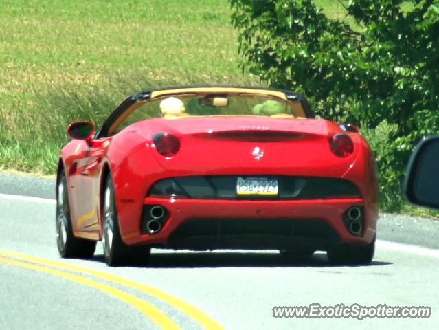 Ferrari California spotted in Newark, Delaware