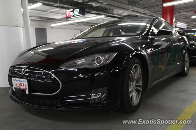 Tesla Model S spotted in Boston, Massachusetts