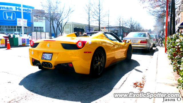 Ferrari 458 Italia spotted in DC, Maryland