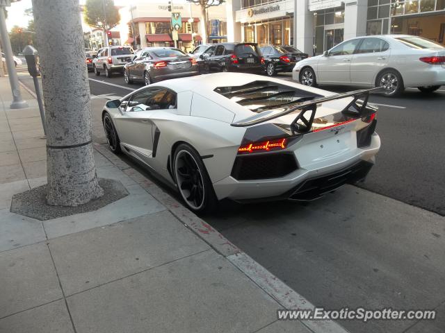 Lamborghini Aventador spotted in Beverly Hills, California