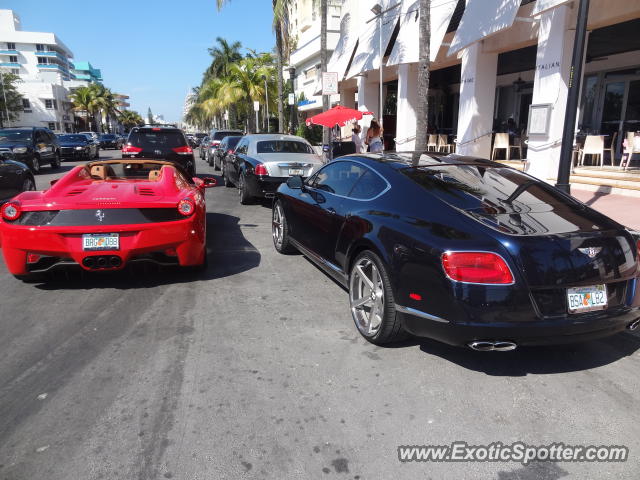 Ferrari 458 Italia spotted in Miami Beach, Florida