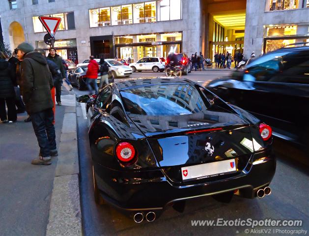 Ferrari 599GTB spotted in Milan, Italy