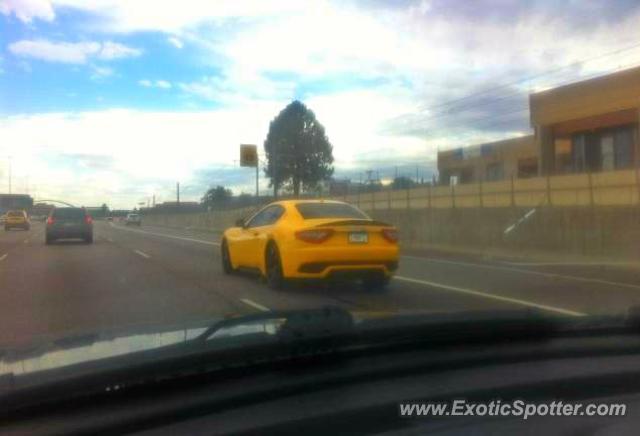 Maserati GranTurismo spotted in Denver, Colorado