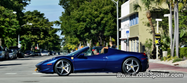Ferrari 458 Italia spotted in Miami, Florida