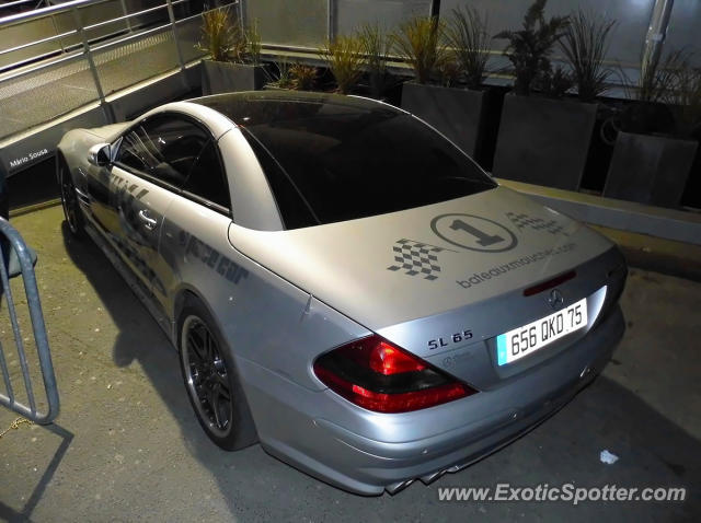 Mercedes SL 65 AMG spotted in Paris, France