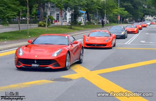 Ferrari F12 spotted in Bukit Bintang, Malaysia