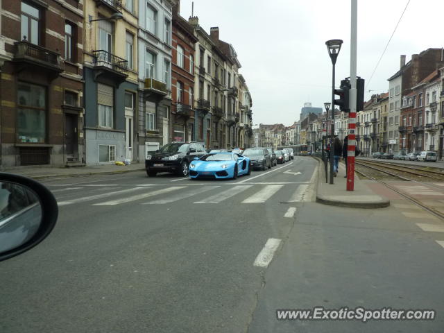 Lamborghini Aventador spotted in Brussels, Belgium