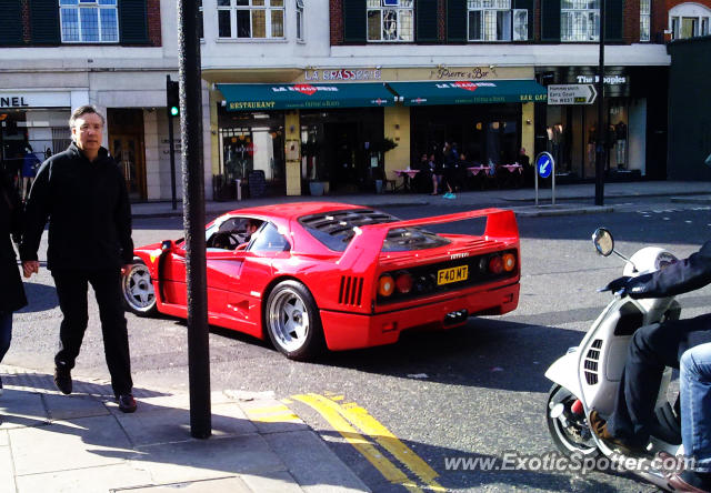 Ferrari F40 spotted in LONDON, United Kingdom